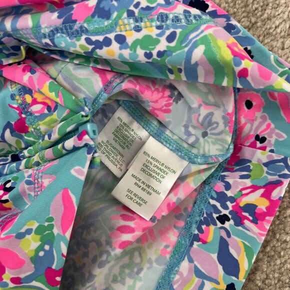 Lilly Pulitzer Luxletic Hadlee Jacket Large Floral Preppy UPF 50+ Stretch Tennis - Picture 3 of 6